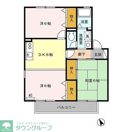 ボナール杉本の物件間取画像